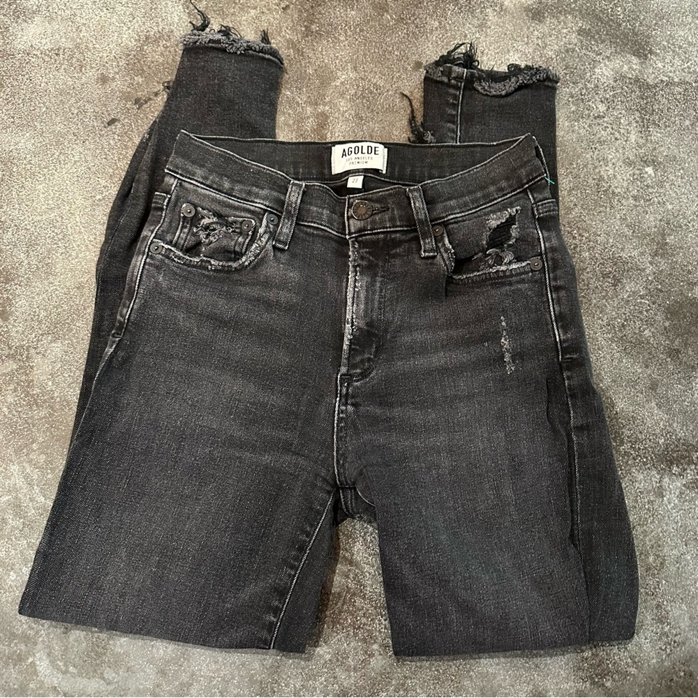 🚨LAST CHANCE🚨 AGOLDE denim size 27 Sophie Mid Rise Skinny Crop - Temple skinny - Picture 8 of 14